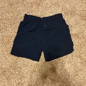 H&M Navy Swim Trunks with Drawstring